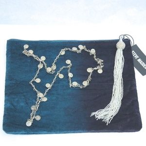 Steve Madden Bag with Vintage Silver Coin Necklace